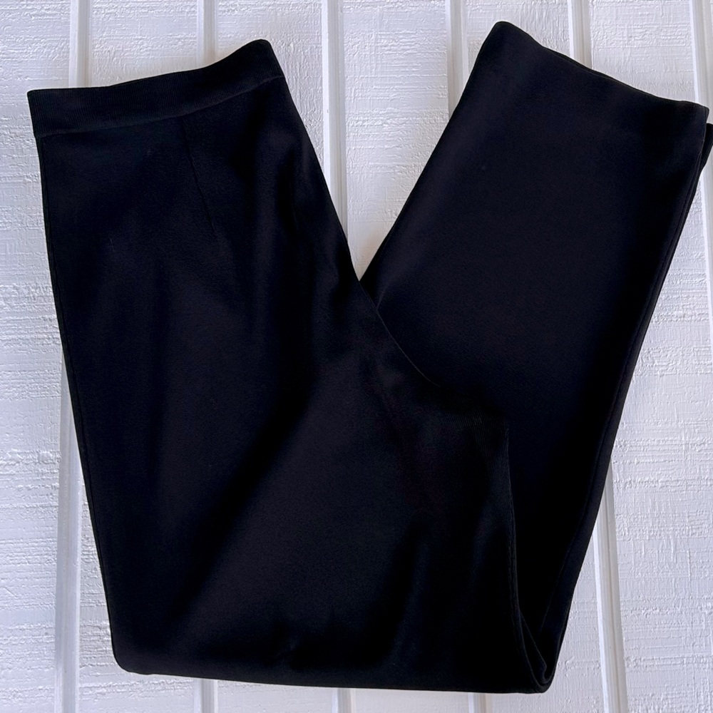 Misook Women’s Black‎ Knit Pants Elastic Waist Size Large